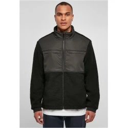 Мъжко пухкаво яке в черен цвят Urban Classics Sherpa Jacket