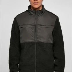 Мъжко пухкаво яке в черен цвят Urban Classics Sherpa Jacket