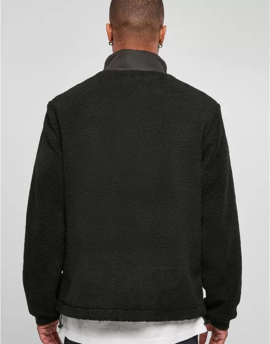 Мъжко пухкаво яке в черен цвят Urban Classics Sherpa Jacket, Зимни якета - Hoodstyle.bg