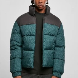 Мъжко зимно яке в зелен цвят Urban Classics Puffer Jacket