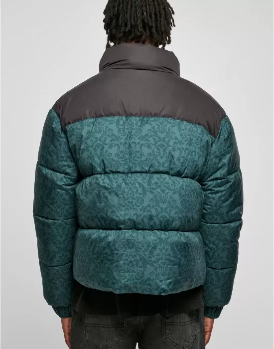Мъжко зимно яке в зелен цвят Urban Classics Puffer Jacket, Зимни якета - Hoodstyle.bg