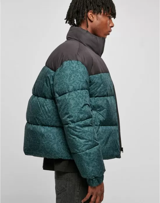 Мъжко зимно яке в зелен цвят Urban Classics Puffer Jacket, Зимни якета - Hoodstyle.bg