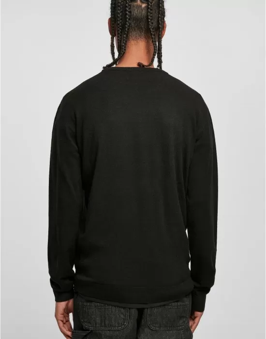Мъжка плетена блуза в черен цвят Urban Classics, Блузи - Hoodstyle.bg