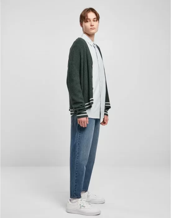 Мъжка плетена жилетка в тъмнозелен цвят Urban Classics, Якета - Hoodstyle.bg