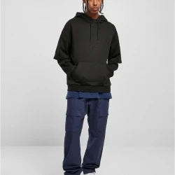 Мъжки широк суичър с качулка в черен цвят Urban Classics Oversized Hoody