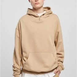 Мъжки суичър с качулка в бежов цвят Urban Classics Snap Hoody