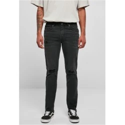 Мъжки дънки в черен цвят Urban Classics Distressed Denim