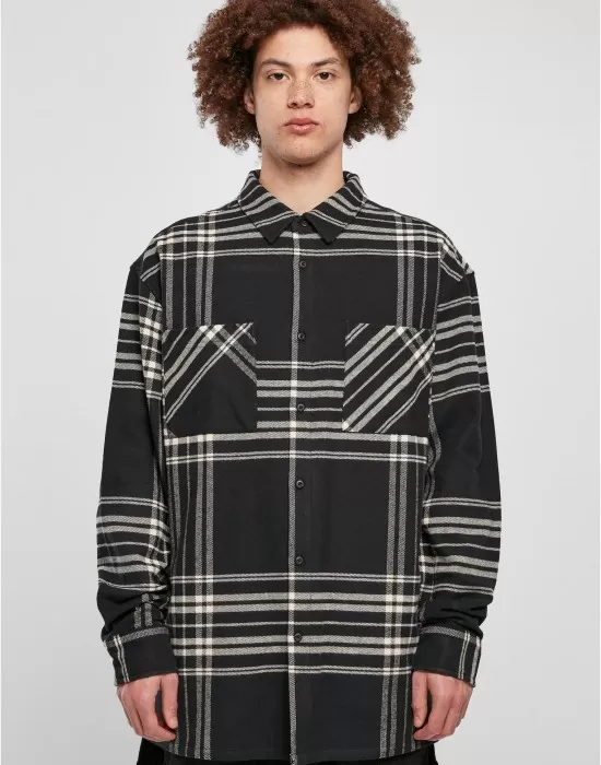 Мъжка карирана риза Urban Classics Long Summit Shirt, Ризи - Hoodstyle.bg