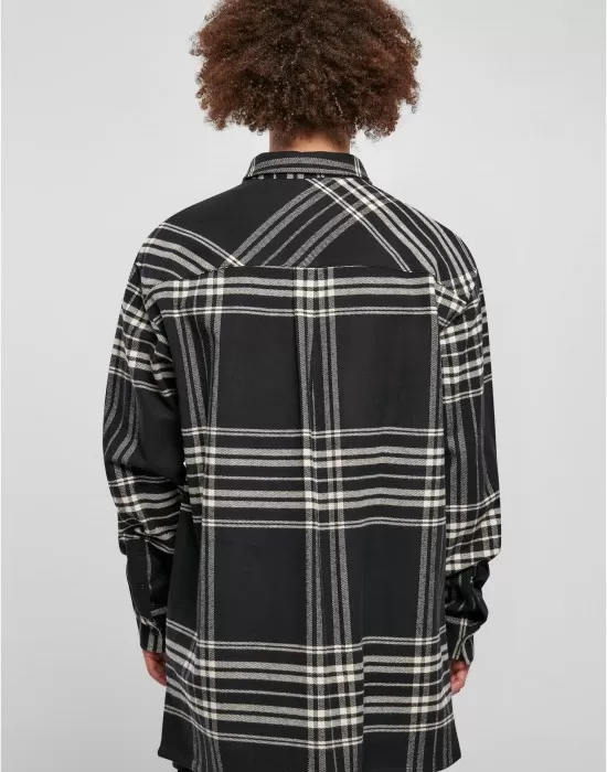 Мъжка карирана риза Urban Classics Long Summit Shirt, Ризи - Hoodstyle.bg