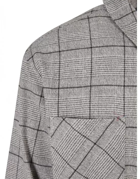Мъжка дълга карирана риза Urban Classics Long Shirt, Ризи - Hoodstyle.bg