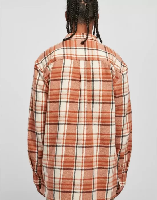 Мъжка дълга карирана риза Urban Classics Long Shirt, Ризи - Hoodstyle.bg