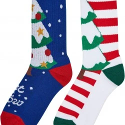 Два чифта коледни чорапи Urban Classics Fancy XMas Tree
