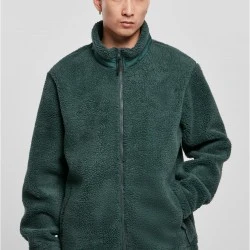 Мъжко пухкаво яке в тъмнозелен цвят Urban Classics Basic Jacket