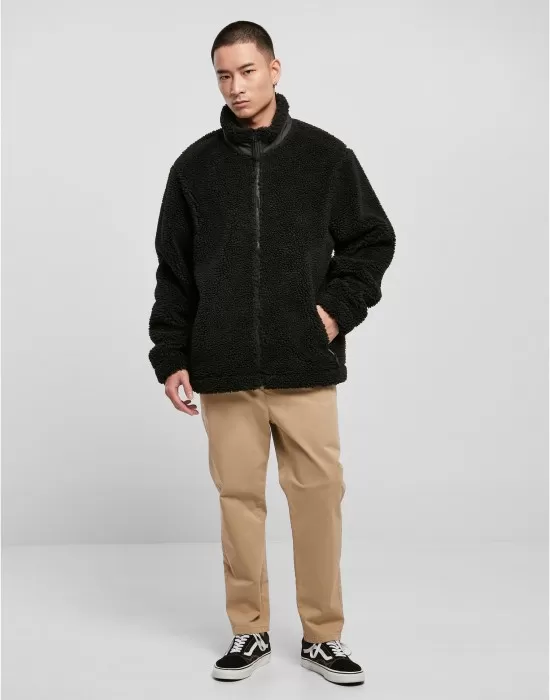 Мъжко пухкаво яке в черен цвят Urban Classics Basic Jacket, Зимни якета - Hoodstyle.bg