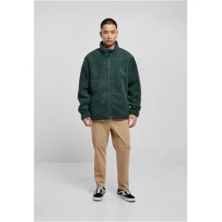 Мъжко пухкаво яке в тъмнозелен цвят Urban Classics Basic Jacket
