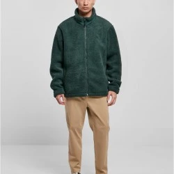 Мъжко пухкаво яке в тъмнозелен цвят Urban Classics Basic Jacket