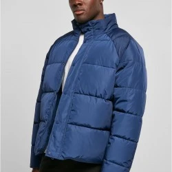 Мъжко яке с широка кройка в син цвят Urban Classics Puffer Jacket