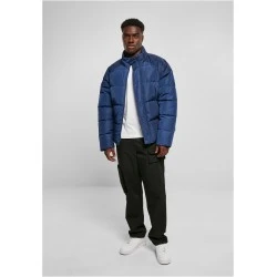 Мъжко яке с широка кройка в син цвят Urban Classics Puffer Jacket