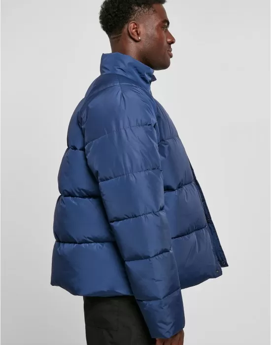Мъжко яке с широка кройка в син цвят Urban Classics Puffer Jacket, Зимни якета - Hoodstyle.bg
