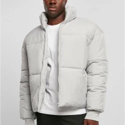 Мъжко яке с широка кройка в светлосив цвят Urban Classics Big Puffer Jacket