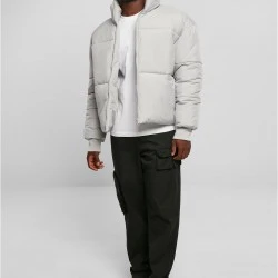 Мъжко яке с широка кройка в светлосив цвят Urban Classics Big Puffer Jacket