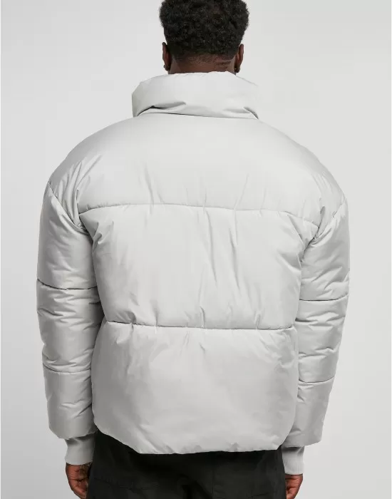 Мъжко яке с широка кройка в светлосив цвят Urban Classics Big Puffer Jacket, Зимни якета - Hoodstyle.bg