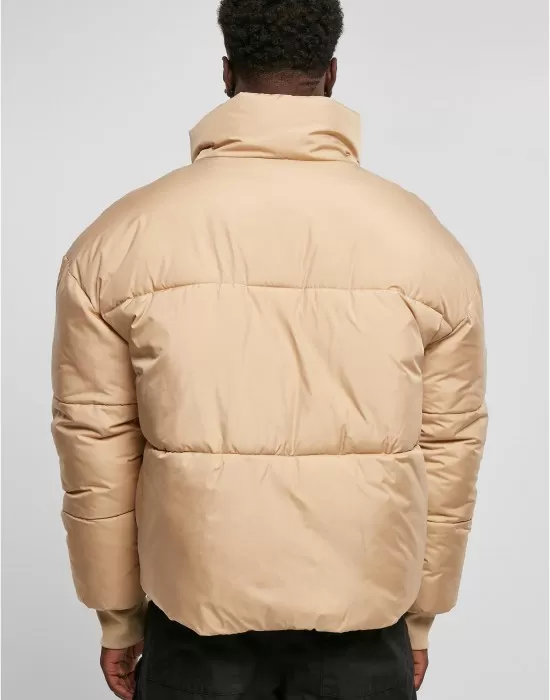 Мъжко яке с широка кройка в бежов цвят Urban Classics Big Puffer Jacket, Зимни якета - Hoodstyle.bg