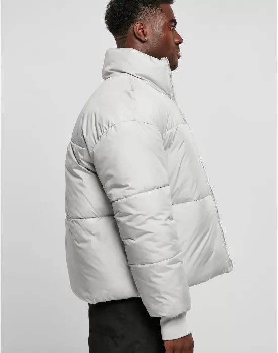 Мъжко яке с широка кройка в светлосив цвят Urban Classics Big Puffer Jacket, Зимни якета - Hoodstyle.bg