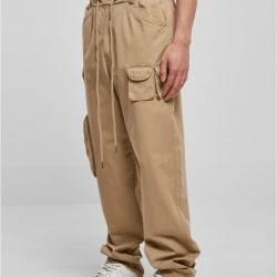 Мъжки спортен панталон в бежово Urban Classics Asymetric Pants