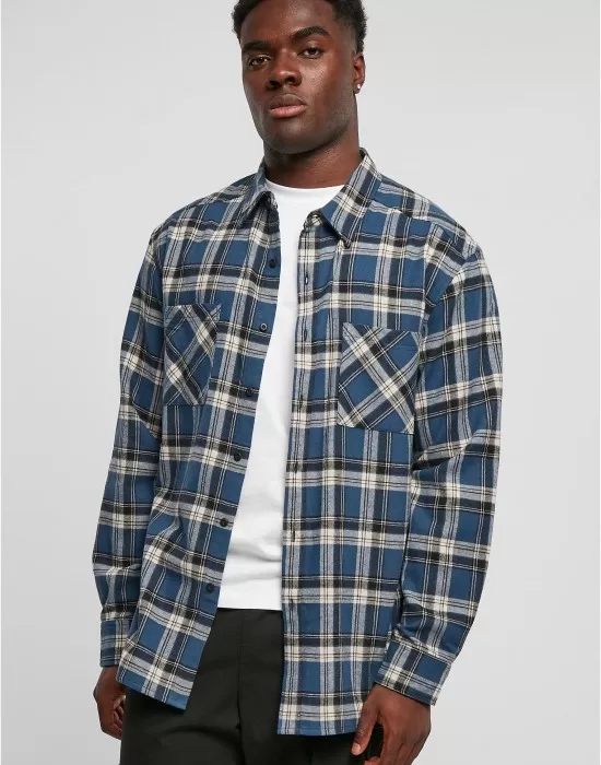Мъжка карирана риза Urban Classics Shirt, Ризи - Hoodstyle.bg