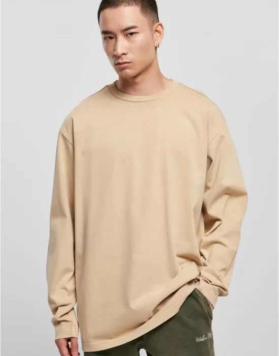 Мъжка дълга блуза в бежов цвят Urban Classics, Блузи - Hoodstyle.bg