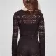 Дамска къса плетена блуза с дълги ръкави в черен цвят Urban Classics, Блузи - Hoodstyle.bg