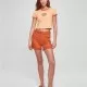 Дамска къса тениска в светлооранжев цвят Urban Classics Ladies Cropped Tee, Тениски - Hoodstyle.bg