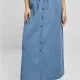 Дамска дълга дънкова пола в светлосин цвят Urban Classics Ladies Denim Skirt, Поли - Hoodstyle.bg