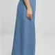 Дамска дълга дънкова пола в светлосин цвят Urban Classics Ladies Denim Skirt, Поли - Hoodstyle.bg