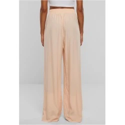 Дамски широк панталон в цвят праскова Urban Classics Ladies Pants