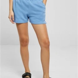 Дамски къси панталони в светлосин цвят Urban Classics Terry Shorts