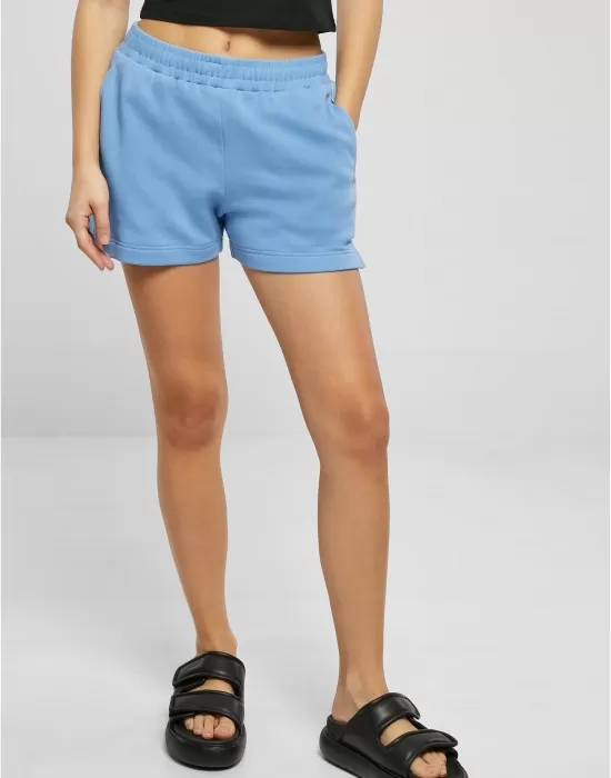 Дамски къси панталони в светлосин цвят Urban Classics Terry Shorts, Къси панталони - Hoodstyle.bg