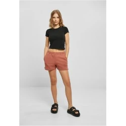 Дамски къси панталони в цвят праскова Urban Classics Terry Shorts