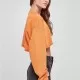 Дамска къса блуза в оранжев цвят Urban Classics Ladies Terry, Блузи - Hoodstyle.bg