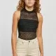 Дамско дантелено боди в черен цвят Urban Classics Ladies Body, Бельо - Hoodstyle.bg