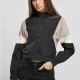 Дамско късо пролетно с качулка яке в черен цвят Urban Classics Crinkle Jacket, Якета - Hoodstyle.bg