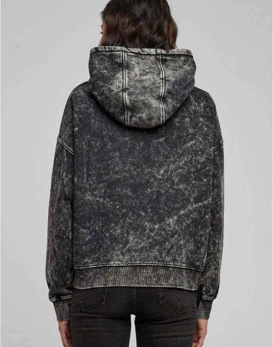 Суичър Ladies Oversized Towel Washed Hoody black XXL