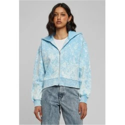 Суичър Ladies Short Oversized Towel Washed Zip Hoody balticblue XXL