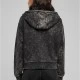 Суичър Ladies Short Oversized Towel Washed Zip Hoody black XXL