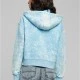 Суичър Ladies Short Oversized Towel Washed Zip Hoody balticblue XXL