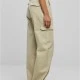 Дамски Дънки с Висока ТалияLadies High Waist Straight Denim Cargo Pants offwhite raw 29