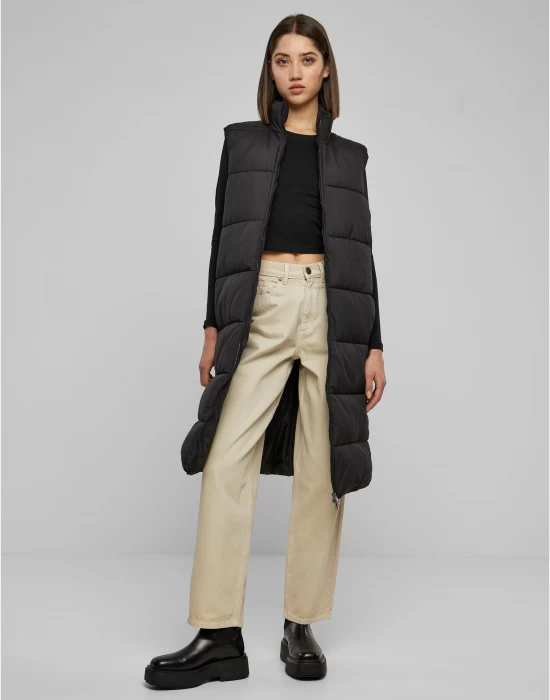 Дамска дълга грейка в черен цвят Urban Classics, Жилетки - Hoodstyle.bg