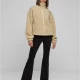 Дамско пухено яке в бежов цвят Urban Classics Ladies Sherpa Mix, Якета - Hoodstyle.bg