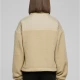 Дамско пухено яке в бежов цвят Urban Classics Ladies Sherpa Mix, Якета - Hoodstyle.bg